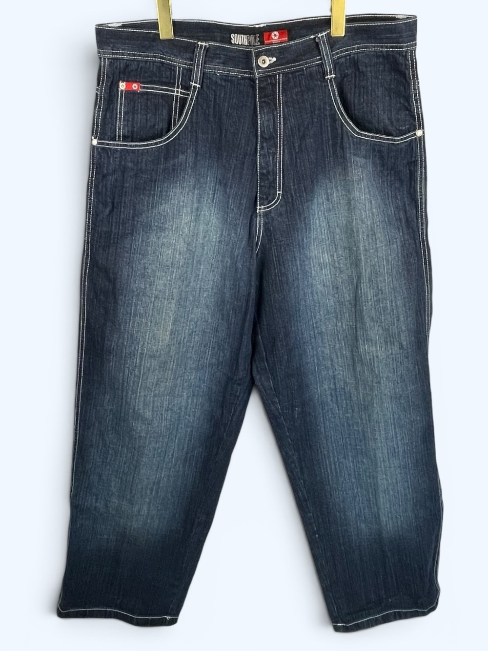 Southpole Y2K Baggy Men's Jeans Contrast Stitching 38x32 RN82628